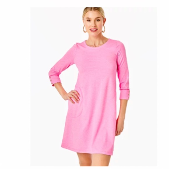 Lily Pulitzer Solia Dress UPF 50+ Heathered Soleil Size M - Picture 1 of 9
